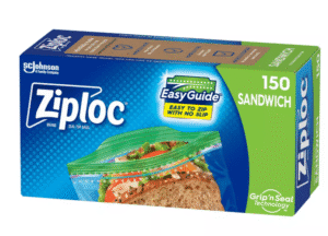 Box of Ziploc sandwich bags